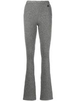 Courrèges pantalon évasé en maille - Gris