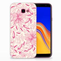 Samsung Galaxy J4 Plus (2018) TPU Case Pink Flowers - thumbnail