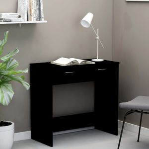 Bureau 80x40x75 cm spaanplaat zwart