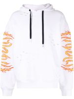 Haculla hoodie Haculla On Fire - Blanc