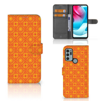 Motorola Moto G60s Telefoon Hoesje Batik Oranje - thumbnail