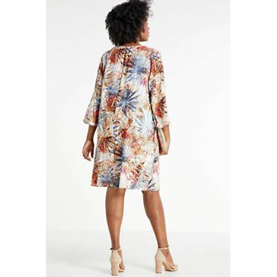 STUDIO jurk met all over print oranje/multi