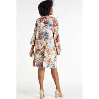 STUDIO jurk met all over print oranje/multi