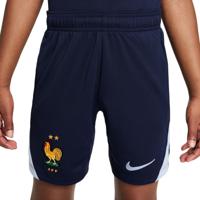 Nike Frankrijk Strike Trainingsbroekje 2024-2026 Kids Donkerblauw Lichtblauw