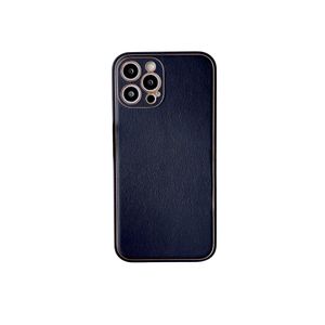 iPhone SE 2022 hoesje - Backcover - Luxe - Kunstleer - Zwart