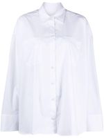 REMAIN chemise en coton à logo brodé - Blanc