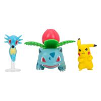 Pokémon Battle Figure Set 3-Pack Pikachu #2, Horsea, Ivysaur 5 cm