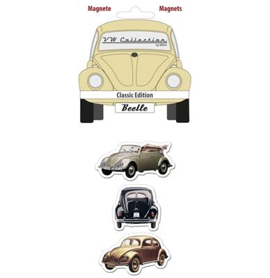 Volkswagen Beetle Silhouette Magneet Set van 3