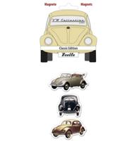 Volkswagen Beetle Silhouette Magneet Set van 3