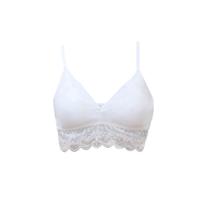 Bustier van bio-katoen met elastaan, Wit Maat: 38