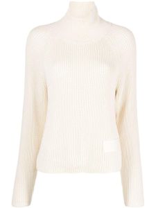 AMI Paris high-neck ribbed jumper - Tons neutres