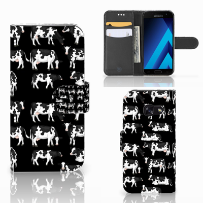 Samsung Galaxy A3 2017 Telefoonhoesje met Pasjes Koetjes Samsung Galaxy A3 2017 Telefoonhoesje met Pasjes Koetjes