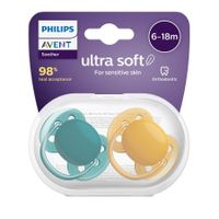 Philips Avent Fopspeen Green Yellow +6m - thumbnail