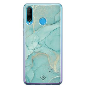 Huawei P30 Lite siliconen hoesje - Touch of mint