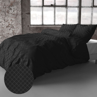 Fresh & Co Oakland - Zwart 2-persoons (200 x 200/220 cm + 2 kussenslopen)