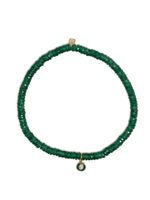 Sydney Evan bracelet en or 14ct à perles - Vert - thumbnail