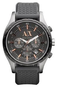 Horlogeband Armani Exchange AX1165 Silicoon Grijs 22mm