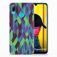 Huawei P Smart 2019 TPU Hoesje Abstract Green Blue