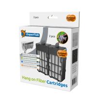 Superfish Hang On Cartridge 2x - Dual-Action Filter voor Heldere Vijver, 2 Stuks