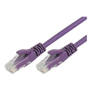 Telegärtner L00001A0194 RJ45 Netwerkkabel, patchkabel CAT 6A S/FTP 2.00 m Lila Vlambestendig, Snagless, Pair afscherming, Afgeschermd (dubbel), Halogeenvrij,