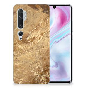 Xiaomi Mi Note 10 Pro TPU Siliconen Hoesje Marmer Creme