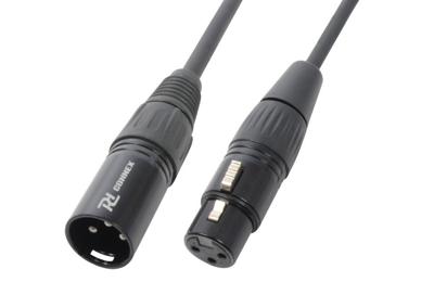 PD Connex Signaalkabel XLR male/female 3-pins - 6 meter - zwart PD Connex Signaalkabel XLR male/female 3-pins - 6 meter - zwart