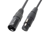 PD Connex Signaalkabel XLR male/female 3-pins - 6 meter - zwart