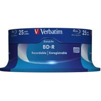 Verbatim BD-R Blu-Ray 25GB 6x 25st. No-ID Cakebox