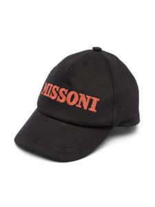 Missoni Kids casquette à logo imprimé - Noir