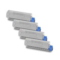 Huismerk OKI C612 (46507505-46507508) Toners Multipack (zwart + 3 kleuren)