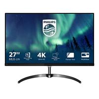 Philips 276E8VJSB/00 Monitor, 68 cm (27 inch), HDMI, 5 ms reactietijd, DisplayPort, 3840 x 2160, 60 Hz, geen curved, 4K, Adaptive Sync, zwart