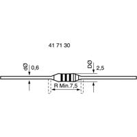 Weltron 417408 Metaalfilmweerstand 0.51 Ω Axiaal bedraad 0207 0.6 W 5 % 1 stuk(s)