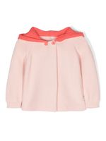 Stella McCartney Kids cardigan en coton à capuche - Rose