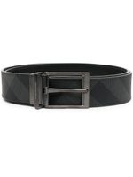 Burberry ceinture réversible à carreaux - Gris