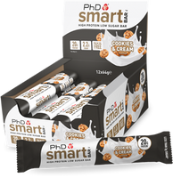 PhD Smart Bars Cookies & Cream (12 x 64 gr) - thumbnail