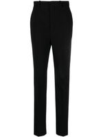 Saint Laurent pantalon en laine à coupe droite - Noir