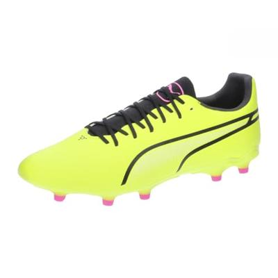 PUMA Unisex King Pro Fg/Ag voetbalschoen, Electric Lime PUMA Black Poison Pink, 43 EU
