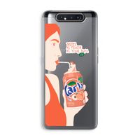 Peach please!: Samsung Galaxy A80 Transparant Hoesje