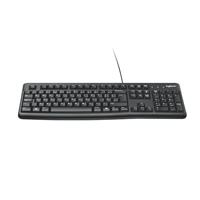 Logitech MK120 Bedraad Toetsenbord- en Muiscombinatie voor Windows, Optische Muis met Snoer, Toetsenbord van Volledig Formaat, USB Plug-and-Play, Compatibel met PC, Laptop - QWERTY US International layout