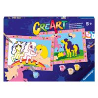 Ravensburger CreArt Schilderen op Nummer Springende Pony&apos;s