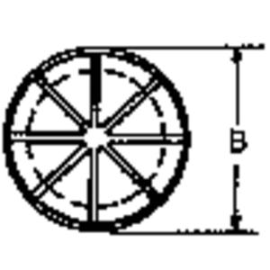 PB Fastener AF0625 Kabeldoorvoering Montagegat: 15.9 mm Klem-Ø (max.): 11.1 mm Plaatdikte (max.): 3.2 mm Polyamide Zwart 1 stuk(s)