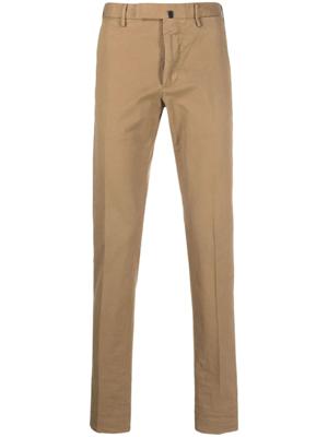 Incotex Chino met toelopende pijpen - Bruin