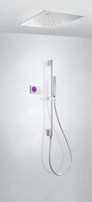 Tres Shower Technology elektronische inbouwthermostaat met regendouche 50x50cm en handdouche