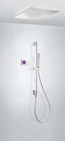 Tres Shower Technology elektronische inbouwthermostaat met regendouche 50x50cm en handdouche