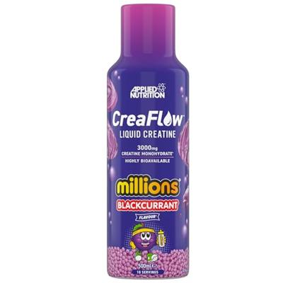 Applied Nutrition CreaFlow™ Liquid 3000mg Creatine per portie, klaar voor gebruik voor hoge absorptie en prestaties - 500ml (10 porties) (500ml, Millions Blackcurrant)