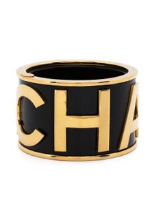 CHANEL Pre-Owned bracelet manchette à logo (1984/1990 ) - Or