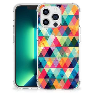 iPhone 13 Pro Max Doorzichtige Silicone Hoesje Geruit