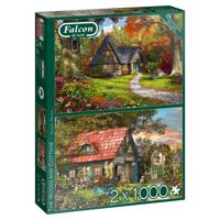 Falcon legpuzzel The Woodland Cottage 2x1000 stukjes