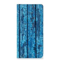 Google Pixel 8 Pro Book Wallet Case Wood Blue