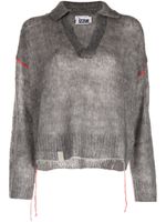 izzue pull à col polo - Gris